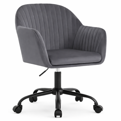 Chaise de Bureau Basse en Velours