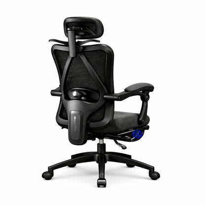 Chaise de Bureau en Maille Inclinable avec Roulettes