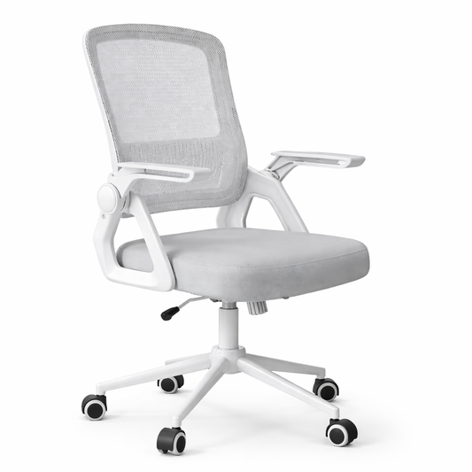 Chaise de Bureau en Maille avec Accoudoirs Relevables