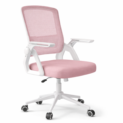 Chaise de Bureau en Maille avec Accoudoirs Relevables