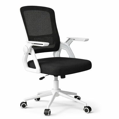 Chaise de Bureau en Maille avec Accoudoirs Relevables